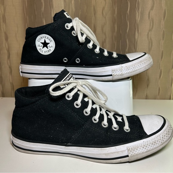 Converse Chuck Taylor All Star Madison Women's 9.5 Mid-Top Sneaker Black/White - Picture 5 of 15